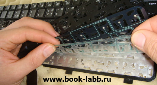 ремонт клавиатуры ноутбука, восстановление токоведущих дорожек ремонт клавиатуры ноутбука, восстановление токоведущих дорожек