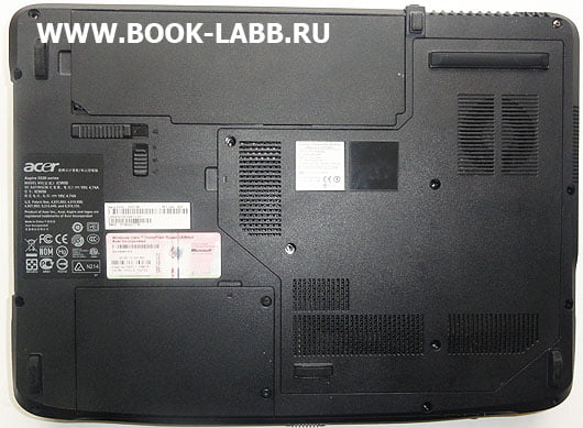 как разобрать ноутбук acer aspire 5520g